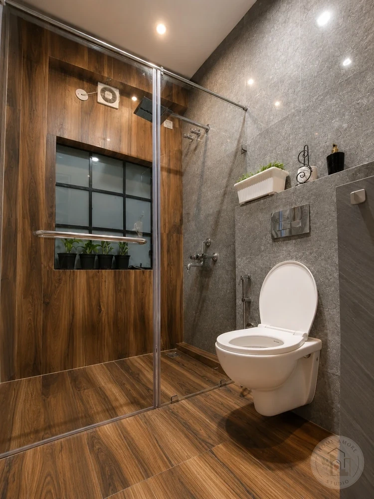 Bathroom interior design Kolkata by Home Amore Studio