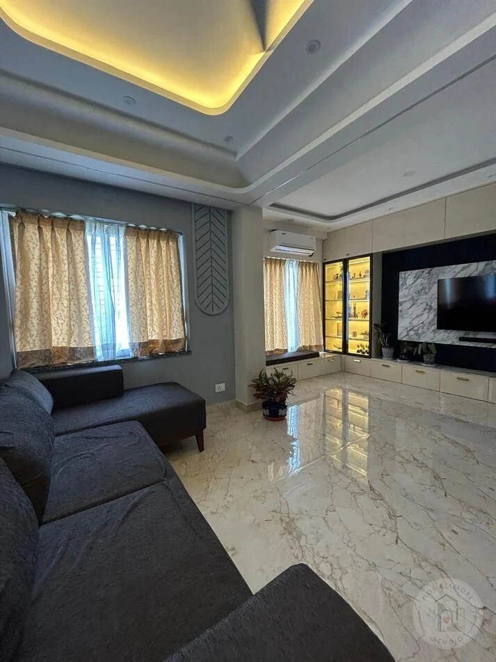 Residential interior design Kolkata living room