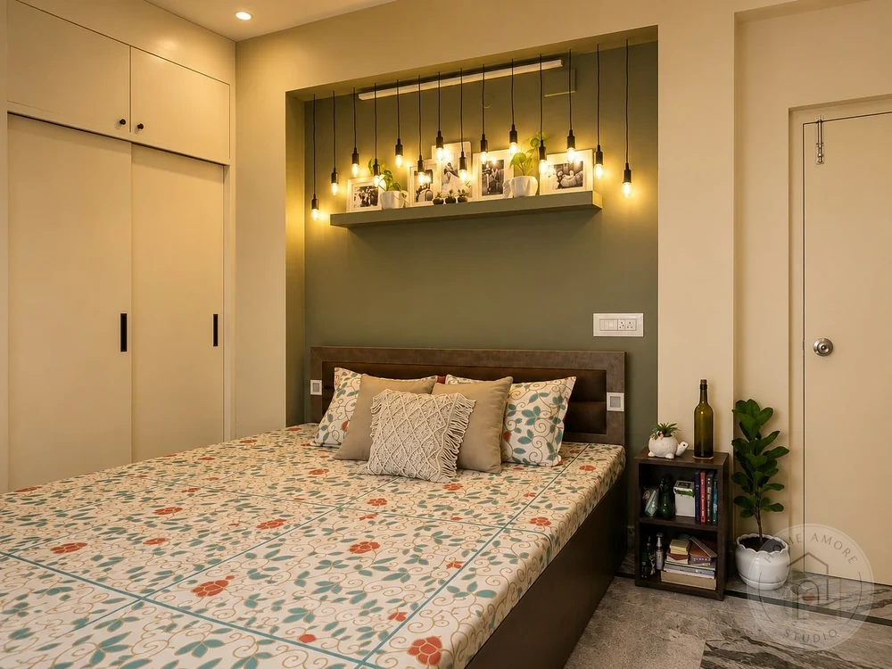 Bedroom interior design Kolkata by Home Amore Studio